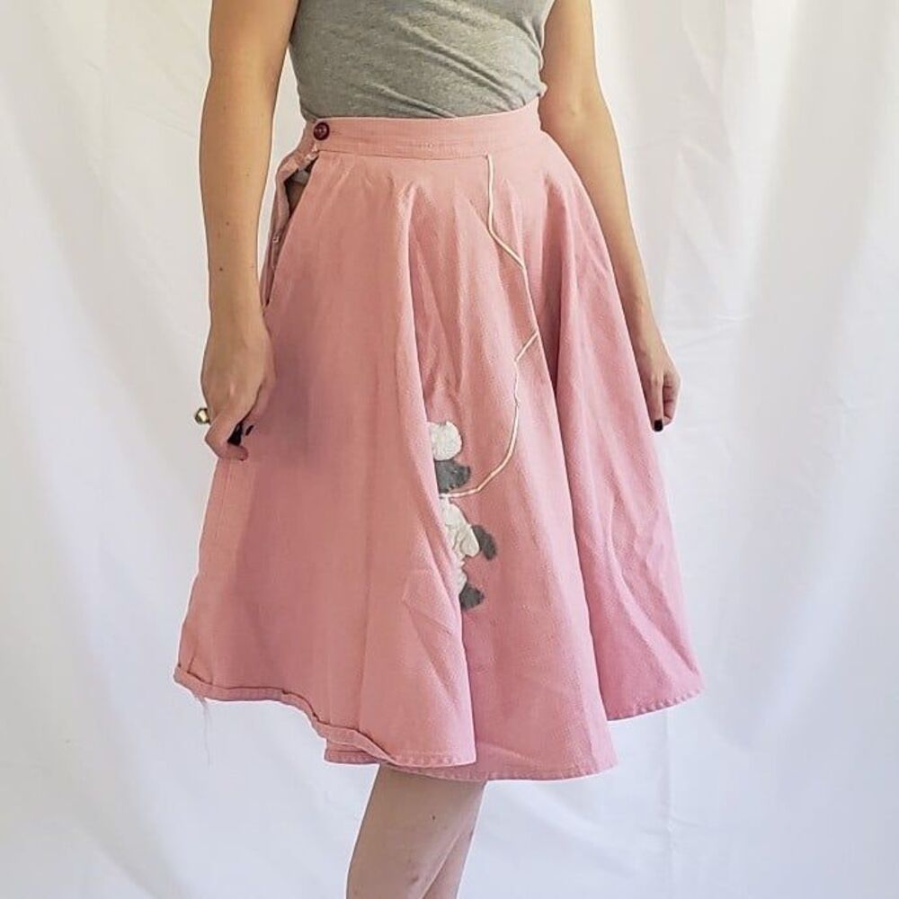50s Pink Poodle‎ Skirt - Picture 2 of 12
